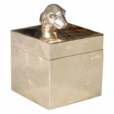 Petite polished brass box